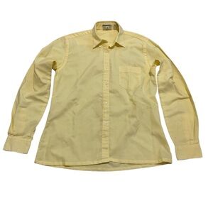 VINTAGE Tabi International Yellow Long Sleeve Button Down Shirt S/P